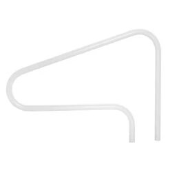 Saftron - 48" X 32" Return To Deck 3 Bend Hand Rail, White