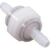 DEL Ozone - 7-1140-01 Spa Ozonator Check Valve, 1/2 PSI, 1/4in Hose Barb