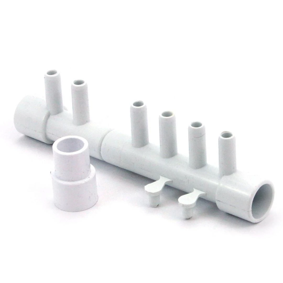 Waterway - Manifold, 1/2 Inch S X 1/2 Inch S X (6) 3/8 Inch SB (w/ (1) 1/2 Inch Plug & (2) 3/8 Inch Plugs 1 Waterway - Manifold, 1/2 Inch S X 1/2 Inch S X (6) 3/8 Inch SB (w/ (1) 1/2 Inch Plug & (2) 3/8 Inch Plugs
