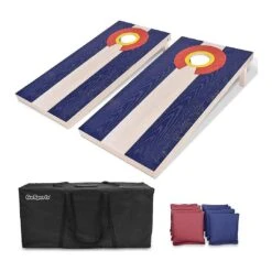 GoSports - Colorado Regulation Size Solid Wood Cornhole Set