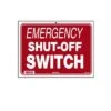 National Stock Sign - Emergency Shut Off Switch- Sign
