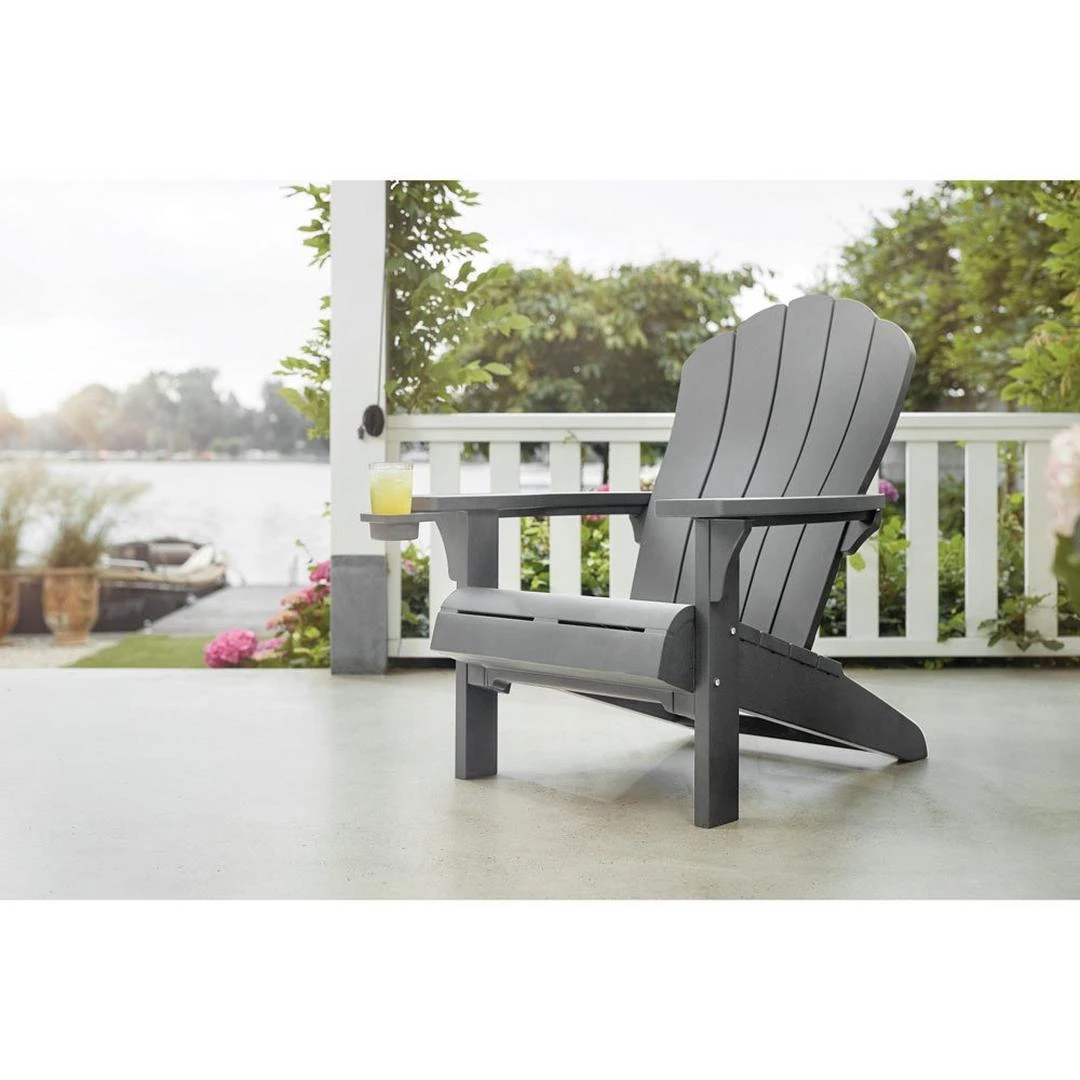 Keter - Everest Adirondack Chair, Grey 2 Keter - Everest Adirondack Chair, Grey - Image 2