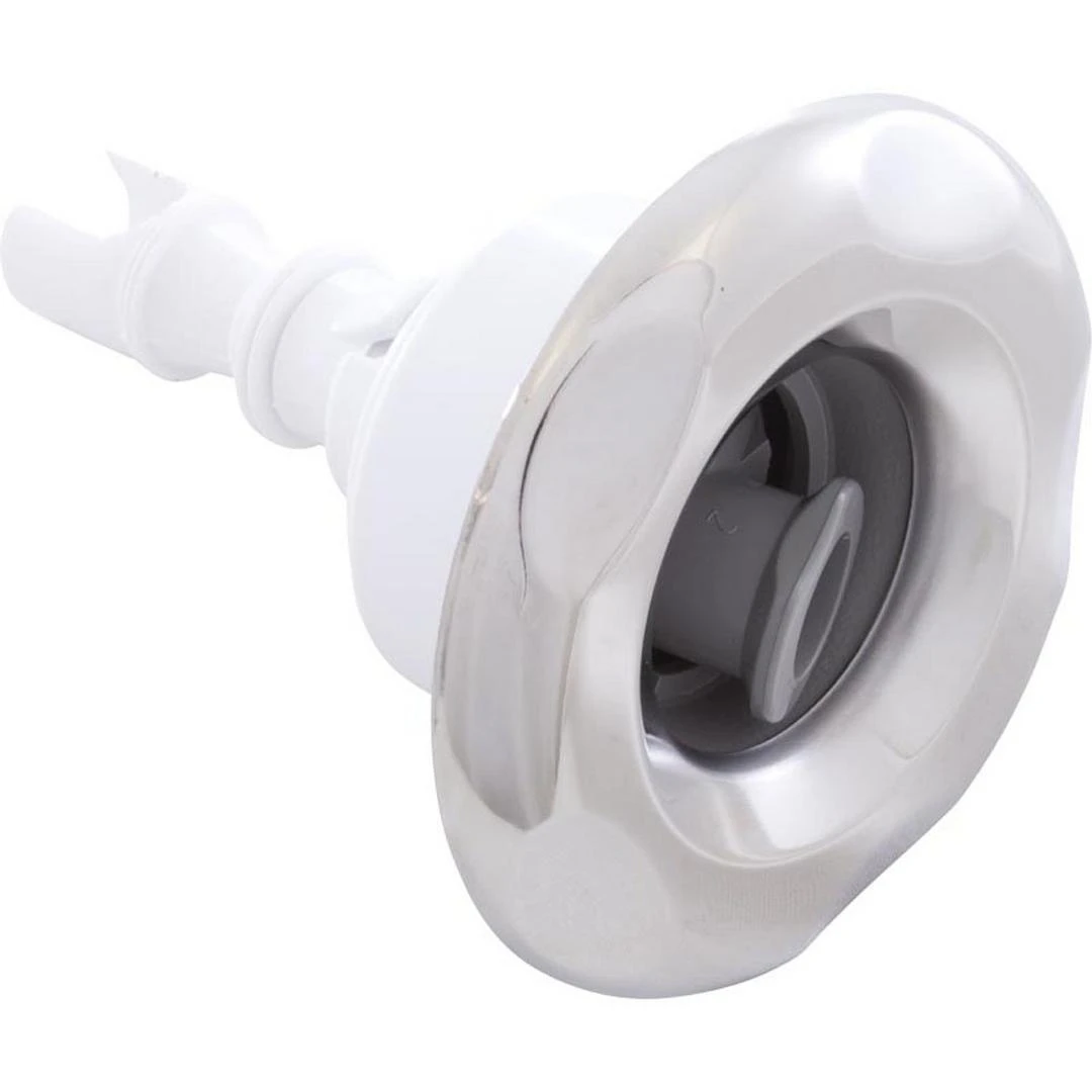 Waterway - Mini-Storm Roto Snap-In Spa Jet Internals With Five-Scallop Metal Escutcheon, Gray 1 Waterway - Mini-Storm Roto Snap-In Spa Jet Internals With Five-Scallop Metal Escutcheon, Gray