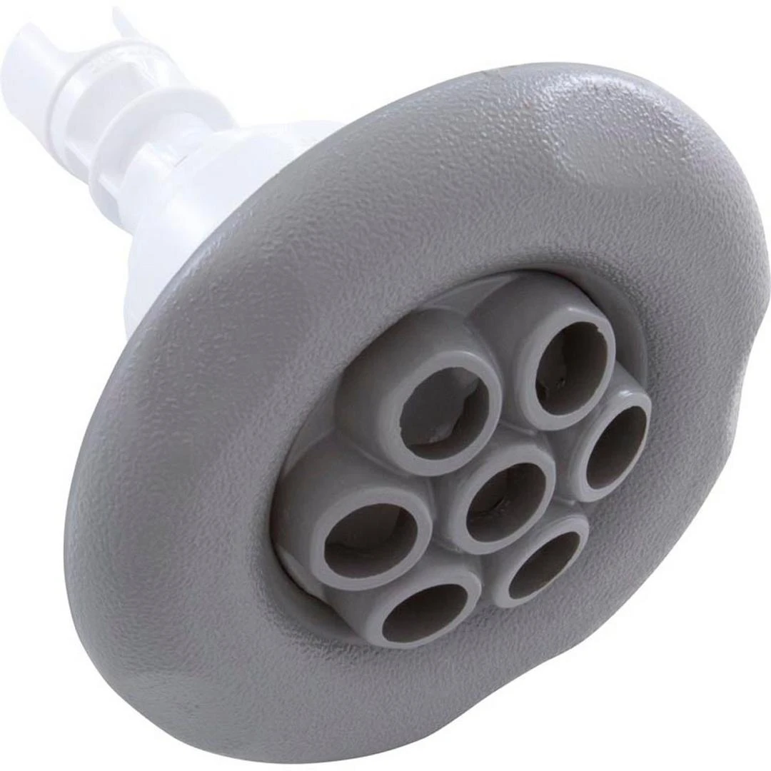 Waterway - Poly Storm Massage Snap-In Spa Jet Internals With Five-Scallop Large Face, Gray 1 Waterway - Poly Storm Massage Snap-In Spa Jet Internals With Five-Scallop Large Face, Gray