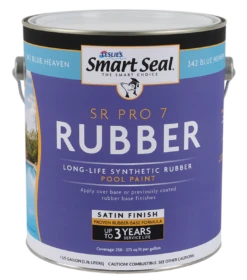 Smart Seal - SR Pro 7 Rubber Pool Paint, 5 Gallon, Ice Blue