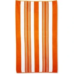 Leslie's - Sorento Stripe Pool Towel, Orange