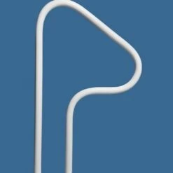 Saftron - Spa Return To Deck Rail 3 Bend 2 Post, Gray