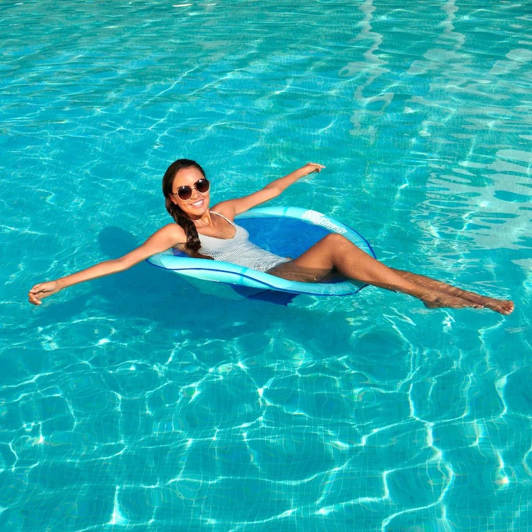 Swimways - Spring Float Papasan, Aqua 2 Swimways - Spring Float Papasan, Aqua - Image 2