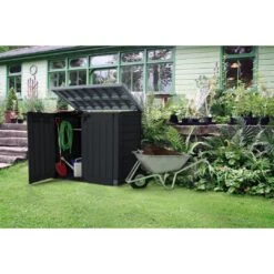 Keter - Store-It-Out Prime XL Storage Shed, Black -Swimline Shop Store It Out Prime XL Storage Shed Black 3