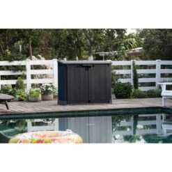 Keter - Store-It-Prime Resin Storage Shed, Black -Swimline Shop Store It Prime Resin Storage Shed Black 2