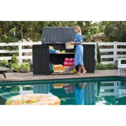 Keter - Store-It-Prime Resin Storage Shed, Black -Swimline Shop Store It Prime Resin Storage Shed Black 4